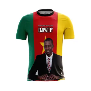 Cameroon Yaounde Africa总统竞选活动彩色马球升华转移印花投票选举T恤衫