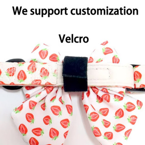 Collar de Perro Personalizado de Cuero Suave con Lazo, <span class=keywords><strong>para</strong></span> Halloween y Navidad, Duradero, Impermeable, Ajustable, <span class=keywords><strong>para</strong></span> <span class=keywords><strong>Perros</strong></span> Pequeños y Medianos - Product Image 4