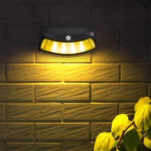 Lámpara Solar con Sensor <span class=keywords><strong>de</strong></span> Movimiento PIR LED para Exteriores, Jardín, Pared, Impermeable, con Energía Solar, para Emergencias Nocturnas - Product Image 1