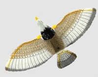Simulation d'oiseau volant électrique jouet interactif pour chat pour porte suspendue un grand jouet oiseau volant avec ailes