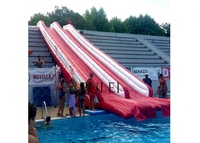 Toboggan aquatique gonflable extra-long en PVC pour l'extérieur, pour la maison, l'école, les enfants et les adultes, château gonflable