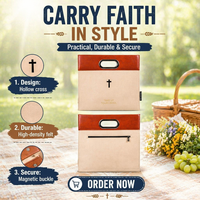 Sac de rangement multifonctionnel portable en feutre épais avec poignée métallique, en PU gaufré croisé, couleur personnalisée, OEM ODM