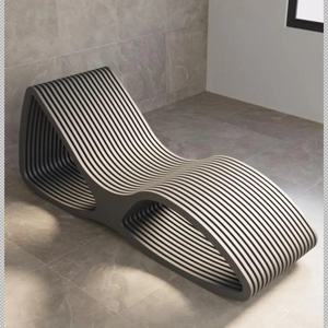 Fauteuil lounge moderne et élégant ML-CS06, fauteuil individuel, construction en bois massif, mobilier design pour salon, bureau à domicile - Product Image 6