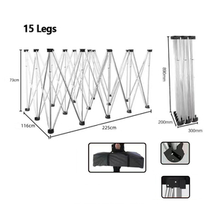 Table de travail de jambe de force Support de chevalet de travail Portable en acier inoxydable Outil de travail du bois télescopique rapide - Product Image 2