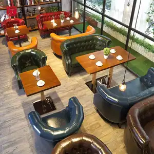 Дизайнерская ресторанная будка Chesterfield, диван для ресторана, мебель для ресторана, набор диванов и столов
