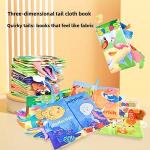 Livres <span class=keywords><strong>en</strong></span> tissu <span class=keywords><strong>en</strong></span> forme d'animaux avec papier détachable pour <span class=keywords><strong>l</strong></span>'apprentissage précoce de <span class=keywords><strong>l</strong></span>'<span class=keywords><strong>anglais</strong></span> des nourrissons et des tout-petits de 3 à <span class=keywords><strong>6</strong></span> <span class=keywords><strong>mois</strong></span> - Product Image 4