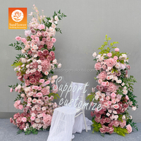 Set Bunga Sutra Merah Muda Sunwedding untuk Dekorasi Latar Belakang Pernikahan