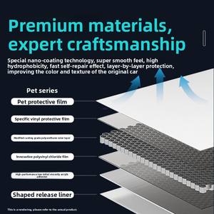 Fábrica al por mayor Anti-Scratch Cross-Border Car Wrap película de protección de pintura gruesa resistente a la abrasión película de Color de coche completo - Product Image 3
