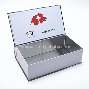 Vente en gros de boîte-cadeau en métal en forme de <span class=keywords><strong>livre</strong></span> personnalisée conteneur d'emballage de boîte-cadeau de bonbon - Product Image 6