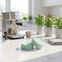 Tablettes de nettoyage solides de qualité alimentaire pour machine à café, éliminent efficacement le calcaire et les taches de saleté