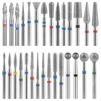 Broca de Diamante de Acero Inoxidable para Uñas, Precio de Fábrica, Herramienta Profesional de Manicura, Multi-Formas, para Uñas Acrílicas y Gel, Cutículas