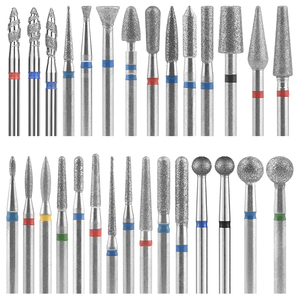 Broca de diamante de acero de tungsteno a precio de fábrica KADS, herramienta profesional de manicura para uñas acrílicas, gel y limpieza de cutículas. - Product Image 3