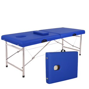 Table de massage <span class=keywords><strong>spa</strong></span> multifonctionnelle pliable en cuir synthétique moderne de haute qualité, capacité de charge 300 kg, confortable pour les soins du visage - Product Image 6