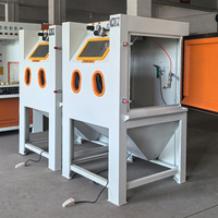 Cabine de sablage humide automatique en acier inoxydable 1010 de haute qualité