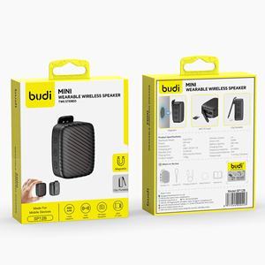 Budi Mini <span class=keywords><strong>Boombox</strong></span> Portátil Inalámbrico de 5W, Altavoz Impermeable para Música Exterior y Deportes, Reproductor para Fiestas en Casa con Radio FM y Función <span class=keywords><strong>Flip</strong></span>, Regalo - Product Image 6