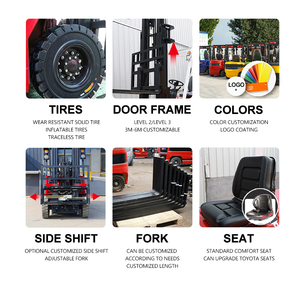 Accesorio para Montacargas con Batería de Litio CE, Carretilla Eléctrica de 3 Toneladas, Elevadora de 4x4 Ruedas, Asiento Eléctrico, Mini Montacargas Pequeños - Product Image 3