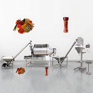 Mezclador de Tambor Químico Industrial con Elevador Automático, Máquina de Llenado de Polvo y Partículas de 400L para la Industria del Embalaje - Product Image 1
