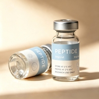 Autocollants personnalisés en vinyle imperméable pour flacons de peptides, vente en gros, pour les besoins d'emballage des fournisseurs mondiaux de poudres de peptides