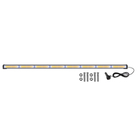 Barre lumineuse d'urgence COB 12V/24V de 47 pouces, clignotante ambre pour signalisation routière, montage directionnel sur toit pour camion, tout-terrain, pick-up, IP65