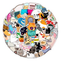 Notes autocollantes en forme de chien mignon, autocollants en vinyle imperméables personnalisés avec impression de dessin animé, cadeau promotionnel pour enfants