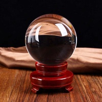 Vente en gros de boules Feng Shui chinoises personnalisées, boule en verre cristal K9 de haute qualité, différentes couleurs, sphère en cristal pour le bureau et la maison