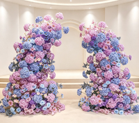 Arche florale artificielle automne-hiver, support floral pour toile de fond de scène de mariage, décoration de vitrine pour événements, fleur artificielle