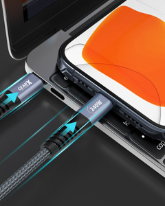 Tuti nhà máy bán hàng trực tiếp 240W Loại C nhanh chóng sạc cáp pd240w USB C để C cáp cho điện thoại di động - Product Image 5