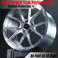 Jantes en alliage d'aluminium forgé monobloc VeroX VS-5RS Style, finition argent brossé, neuves, 18-24 pouces, 5x112 5x114.3 5x120 pour Mercedes Audi