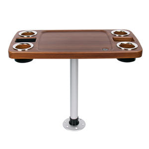 Table à thé rotative et détachable pour yacht/camping-car, table élégante et mobile pour bateau/table basse, comptoir de bar - pour yachts et camping-cars - Product Image 1