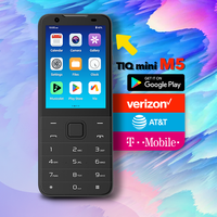 TIQ MINI M5 يستخدم فقط في الولايات المتحدة بطاقة SIM مزدوجة Android 13 شاشة تعمل باللمس هاتف لوحة مفاتيح 3 + 32GB Google Play هاتف محمول