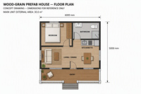 Maison préfabriquée en structure acier avec accents en bois, maison modulaire, bâtiment résidentiel personnalisé, conception de projet de structure en acier