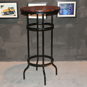 Khung Ống Cao Top Table Pub <span class=keywords><strong>Bar</strong></span> Bảng Thiết Kế Công Nghiệp Vòng Kim Loại Chắc Chắn Cho Phòng Ăn Nhà Hàng <span class=keywords><strong>Bar</strong></span> Nội Thất Hiện Đại 50 - Product Image 2