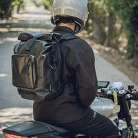 Sac à dos étanche à enroulement 35L en bâche PVC500D avec compartiment pour ordinateur portable, système MOLLE, idéal pour le camping, la moto et l'aventure en extérieur