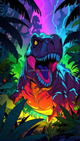Kits de peinture diamant DIY Jurassic, personnalisés, faits à la main, avec des diamants carrés en résine, emballage personnalisé, logo de marque
