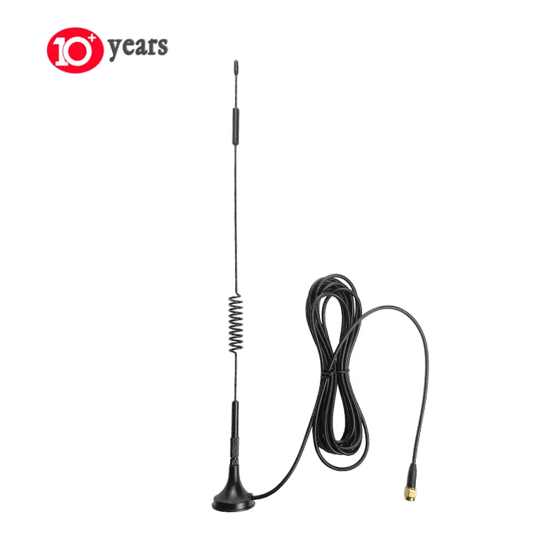 Preço de fábrica 698 ~ 960MHz 1710 ~ 2700MHz GSM Cabo Conector RG174 SMA-MALE Otário Antena com Base Magnética