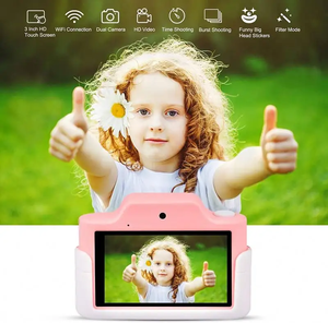 Camera Trẻ Em Vui Nhộn Camera Kép Trước Và Sau Màn Hình Cảm Ứng 3 Inch Camera Video Trẻ Tập Đi Wifi - Product Image 5