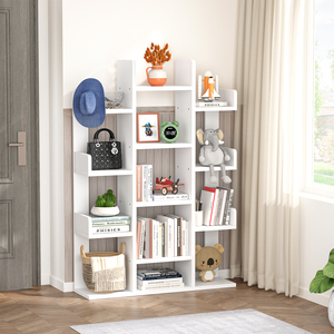 Étagères ouvertes en bois 13 compartiments bibliothèque en forme d'arbre organisateur de <span class=keywords><strong>Cube</strong></span> d'affichage industriel au sol libre pour livre - Product Image 2