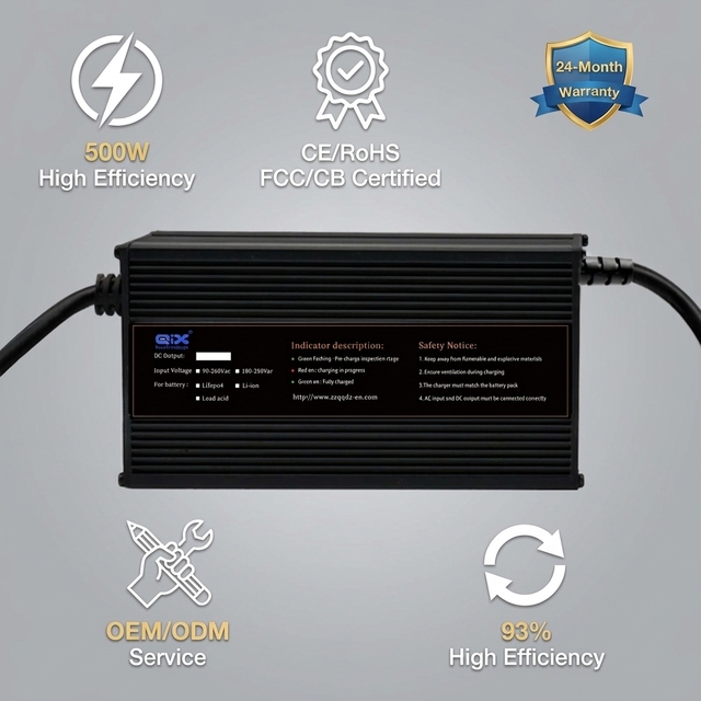 12V 15A Smart Battery Charger 14.7V Lead Acid 16.8V Lithium 14.6V LiFePO4 Automatic Charging for Boat RV