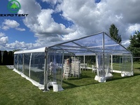 Tente transparente de luxe pour mariage, événement, tente de réception durable pour événements en plein air