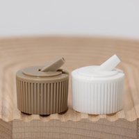 Haute Qualité PP 24mm 28mm Blanc En Plastique Tourelle Bec De Distribution Vis Flip Top Caps Bouteille Couvercle