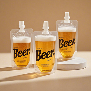 Bolsas de plástico transparente para llevar cerveza artesanal bolsas de embalaje líquido bolsas para beber al aire libre - Product Image 2