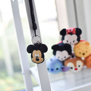 Microfibre enroulé fil extensible dessin animé porte-clés à la mode pendentif suspendu ornement clé portefeuilles accessoire décoratif - Product Image 6