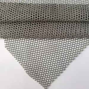 Siêu mềm ánh sáng Polyester hình lục giác tổ ong dệt kim Polyester lưới vải cho đồ lót