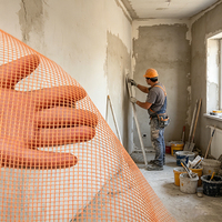Rete in Fibra di Vetro Resistente agli Alcali 80g 145g 160g, Rete in Fibra di Vetro per Crepe nei Muri, Rotoli di Fibra Resistente agli Alcali per EIFS e Stucco