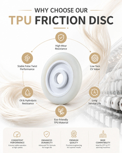 Disque de friction TPU 74 mm DTY FTT, pièce de machine textile résistante à l'usure, tendeur haute performance - Product Image 5