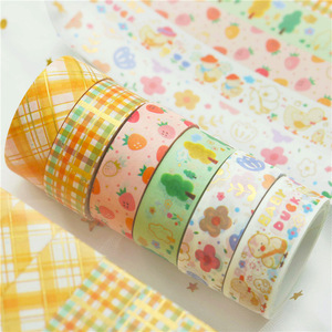 Cinta adhesiva de papel Washi con dibujos de patos, 5m, para decoración de diarios, uso en oficina - Product Image 2