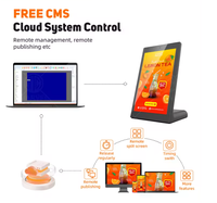 L bentuk potret tampilan Lcd layar sentuh Monitor digital signage dan Display Restoran bentuk L Tablet Desktop pemutar sentuh