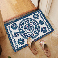 Tapis écologique de luxe en métal, coupe-vent nordique, moderne, géométrique, en caoutchouc, vente en gros, blanc, porte extérieur