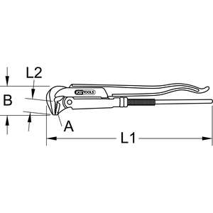 KS TOOLS BERYLLIUMplus Clé à pipe, modèle suédois 2" - Product Image 2