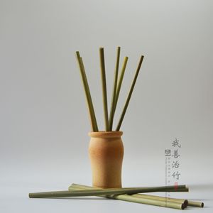 Natural <b>Bamboo</b> <b>Straws</b> Round Solid Color For Milk Tea And Beverages Stirrers Chongqing Origin ZX 002 - Product Image 4